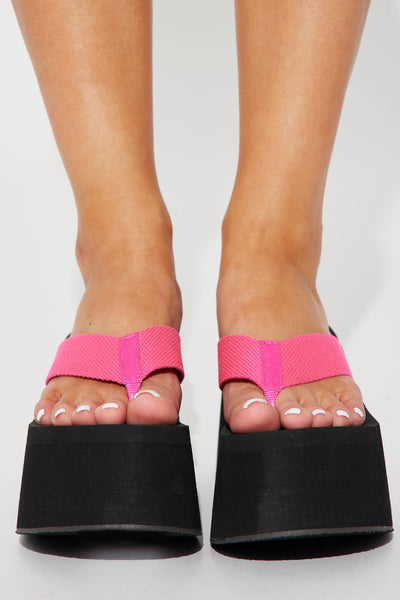 Trinity Platform Wedges - Pink