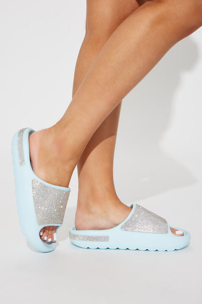 My Favorite Rhinestone Slides - Light Blue