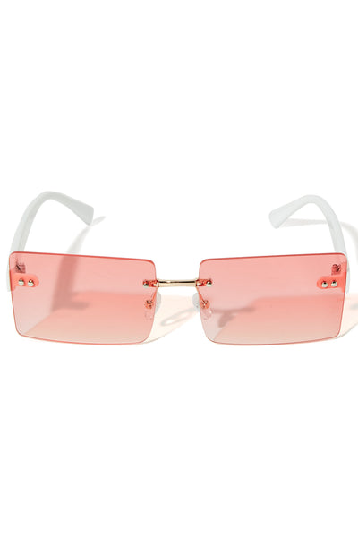 Y2K Vibes Sunglasses - Pink