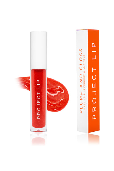 Project Lip XL Plump and Collagen Lip Gloss - Flame