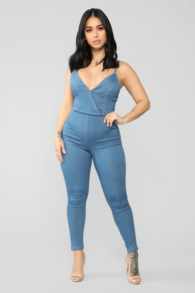 Reserve Denim Jumpsuit - Medium Wash