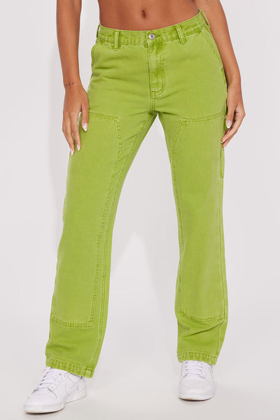 With Pleasure Utility Carpenter Jeans - Green