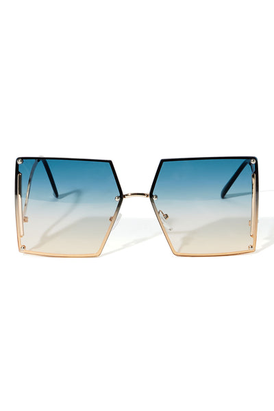 Zig Zag Sunglasses - Blue/combo