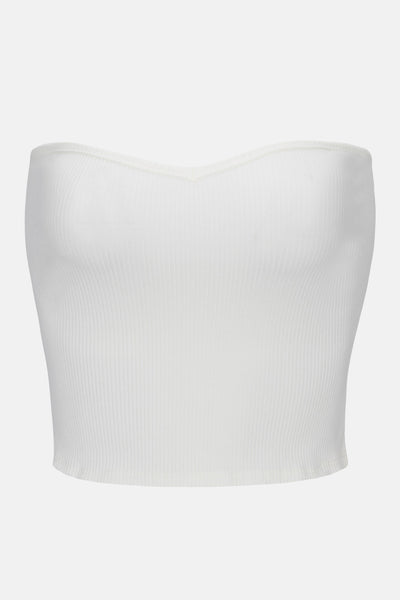 Nicolette Snatched Tube Top - Off White