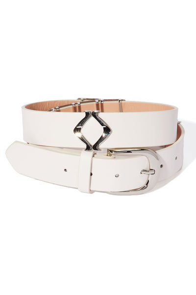 Vibing Hard Belt - White