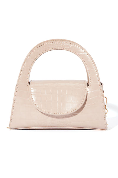 Top Of Discussion Handbag - Nude