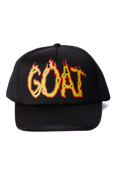 The Goat Trucker Hat - Black