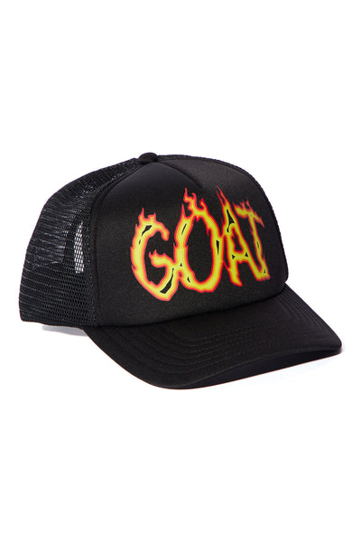 The Goat Trucker Hat - Black