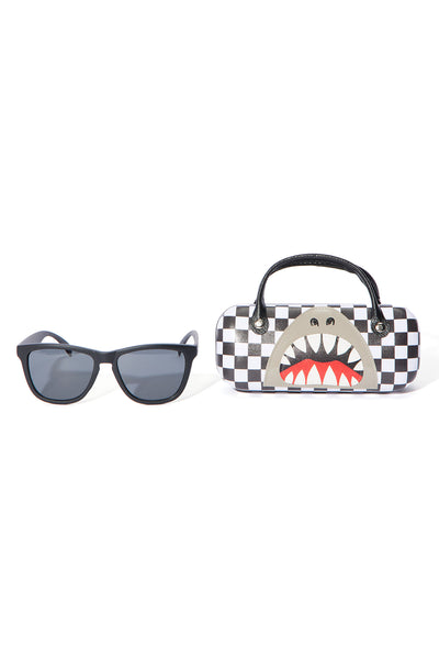 Mini Stylin' Shark Sunglasses With Case - Black