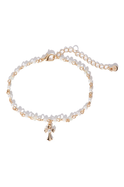 Walking In Faith Anklet - Gold