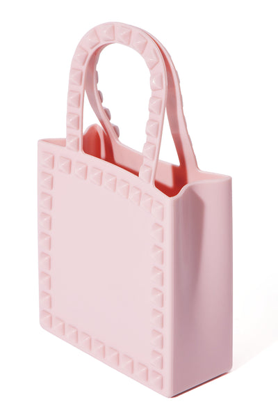 Mini Stunting Studded Handbag - Pink