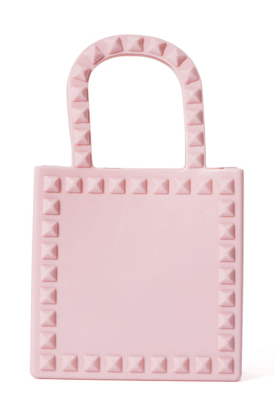 Mini Stunting Studded Handbag - Pink