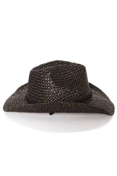 Wild West Straw Hat - Black