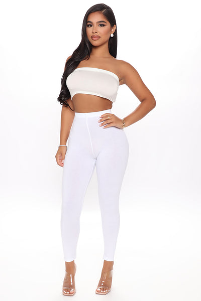 Lean On Me Leggings - White