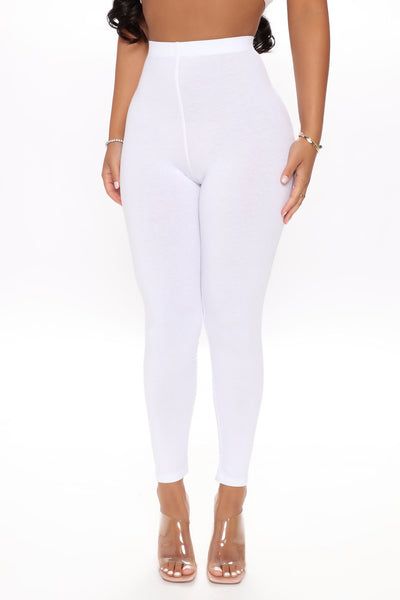 Lean On Me Leggings - White