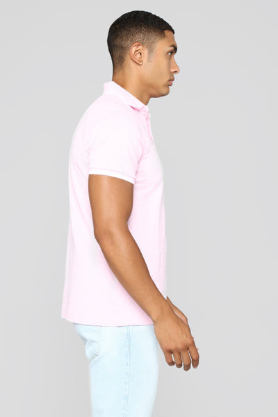 Wilson Short Sleeve Polo - Pink