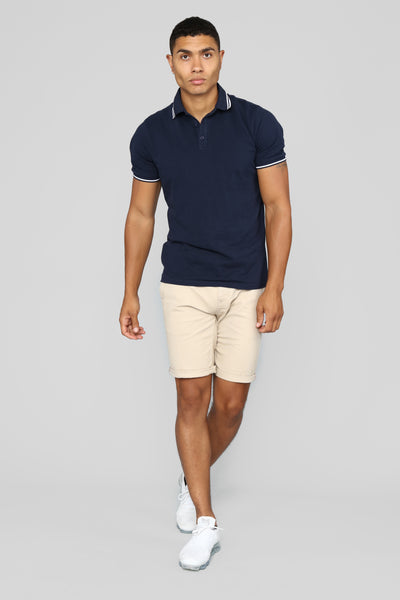 Wilson Short Sleeve Polo - Navy