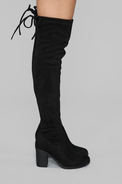 To Be Or Not Be Heeled Boot - Black