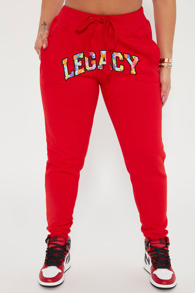 Building My Legacy Jogger Pant - Red