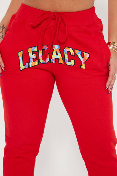 Building My Legacy Jogger Pant - Red