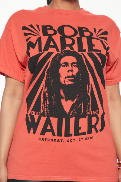 Bob Marley And The Wailers Concert Tee - Red