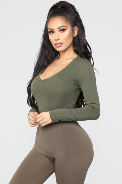 Your Everyday Long Sleeve Tee - Olive