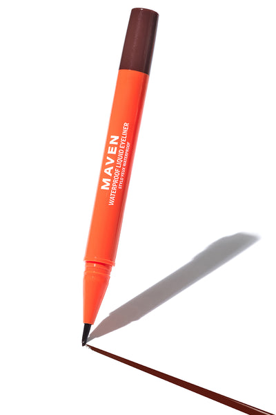 Maven Waterproof Liquid Eyeliner - Brown