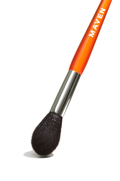 Maven Pro Artistry Refined Powder Brush - Orange/Silver