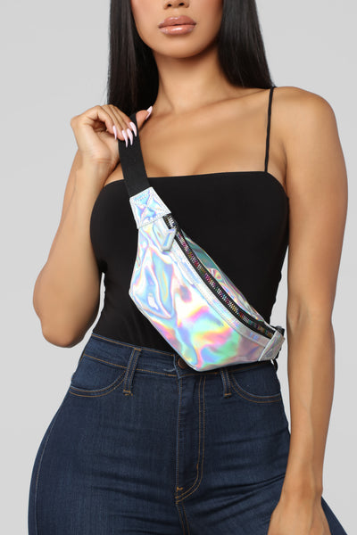 Psychedelic Fanny Pack - Silver