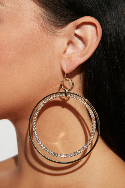 When I Come Around Earrings  - Gold