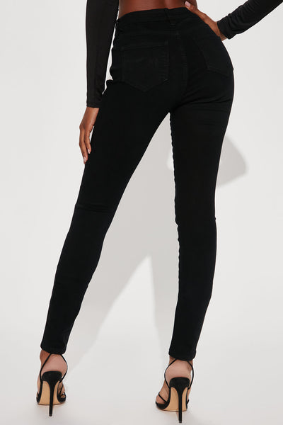 Tall Classic Mid Rise Skinny Jeans - Black