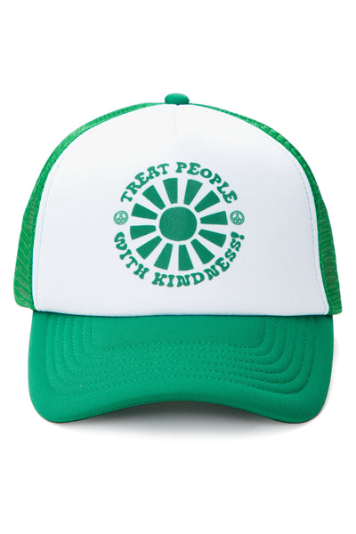 Treat People With Kindness Trucker Hat - Green