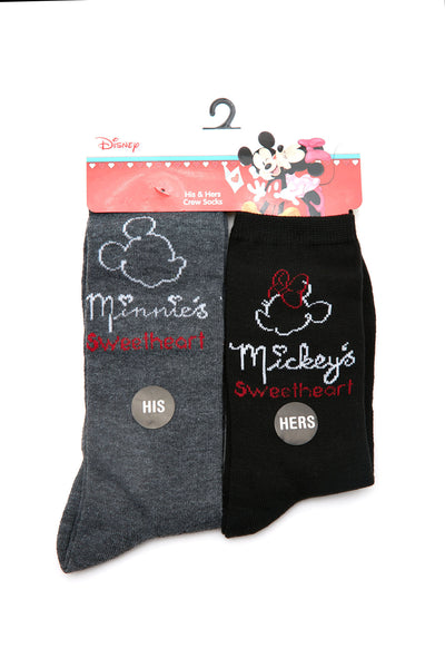 Your Sweetheart 2 Pack Socks - Black/Grey