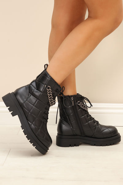 You Tried It Ankle Booties - Black