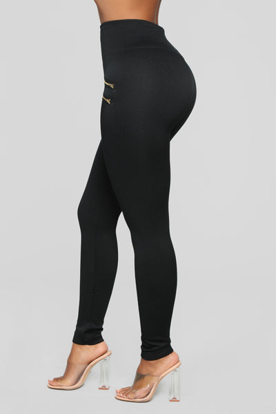 Kiss And Make Up Seamless Leggings - Black