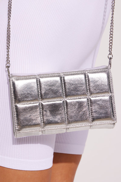 Perfect Date Handbag - Silver