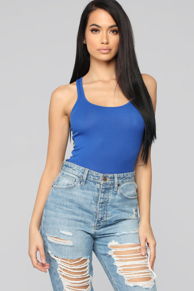 Zoey Racer Back Tank - Royal