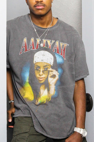 Aaliyah One In A Million Short Sleeve Tee - Black/combo