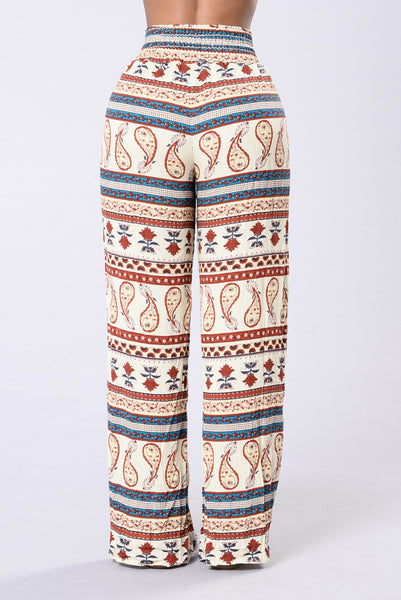 Tied To A Shallow Heart Pants - Peasant Spice