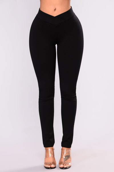 Sealed Envelope Ponte Leggings - Black