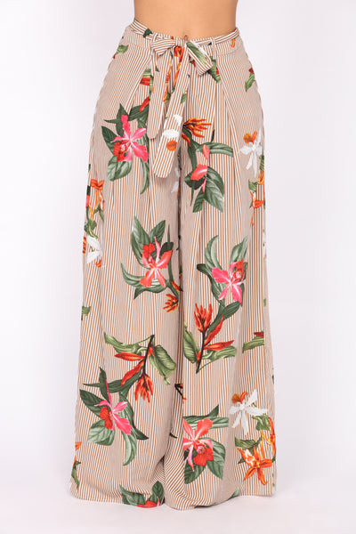 Thailand Floral Woven Pants - Floral