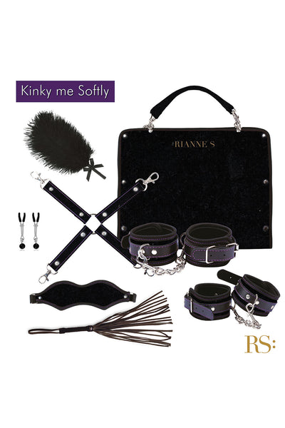 Kinky Me Softly Bondage Bedroom Kit - Black