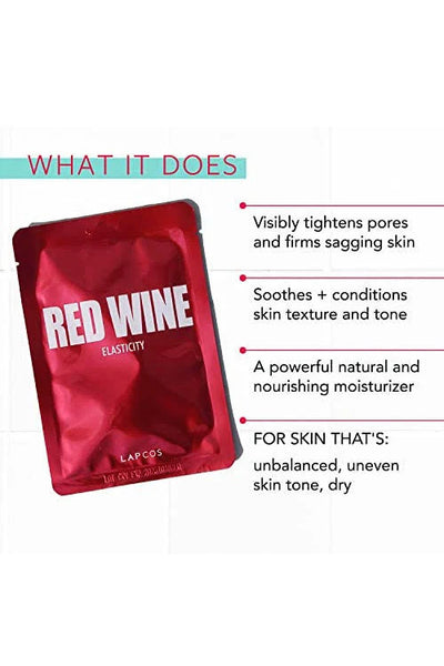 LAPCOS Red Wine Single Sheet Mask