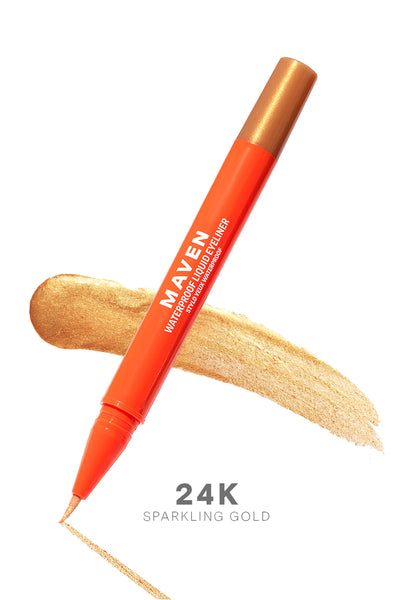 Maven Waterproof Liquid Eyeliner - 24K