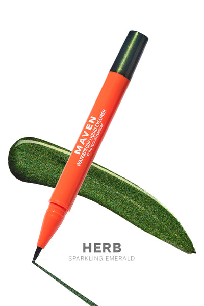 Maven Waterproof Liquid Eyeliner - Herb