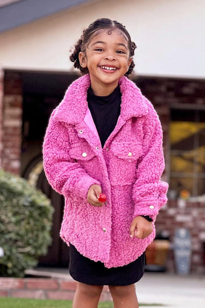 Mini Teddy To Go Jacket - Pink