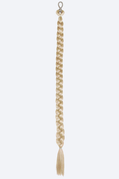 The POPPY 30" Thick Braid on Band - Blonde Combo