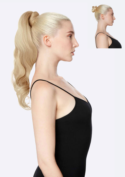 PRETTYPARTY The Ruby  8" to 24" Loose Curl Ponytail - Medium Blonde