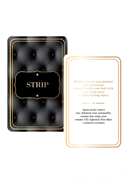 Strip or Tease Bedroom Game Set - Black