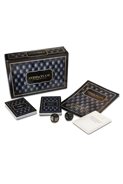 Strip or Tease Bedroom Game Set - Black